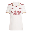 Camisa Arsenal III 25/26 - Torcedor Adidas Feminina - Branca com detalhes em vin