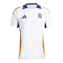 Camisa Real Madrid Treino 24/25 - Torcedor Adidas Masculina - Branca com detalhe