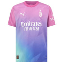 Camisa AC Milan III 23/24 - Torcedor Puma Masculina - Rosa com detalhes em roxo