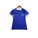 Camisa Chelsea I 23/24- Torcedor Nike Feminina - Azul com detalhes em preto e am