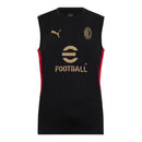 Camisa regata AC Milan Treino 24/25 - Torcedor Puma Masculina - Preta com detalh