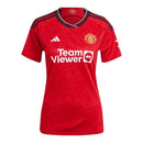 Camisa Manchester United I 23/24 - Torcedor Adidas Feminina - Vermelha com detal