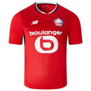 Camisa Lille I 24/25 - Torcedor New Balance Masculina - Vermelha com detalhes em