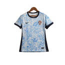 Camisa Seleção de Portugal II 24/25 - Torcedor Nike Feminina - Branca com detalh
