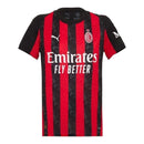 Camisa AC Milan I 25/26 - Torcedor Puma Feminina - Preta e vermelha com detalhes