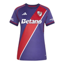 Camisa River Plate III 26/27 - Torcedor Adidas Feminina - Roxa com detalhes em v