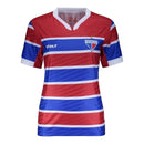Camisa Fortaleza I 25/26 - Torcedor Volt Feminina - Vermelha e azul com listras