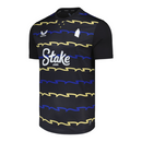 Camisa Everton III 25/26 - Torcedor Castore Masculina - Preta com detalhes em az