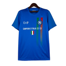 Camisa Napoli Edição Champions 23/24 - Torcedor EA7 Masculina - Azul com detalhe