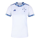 Camisa Cruzeiro II 24/25 - Torcedor Adidas Feminina - Branca com detalhes em azu